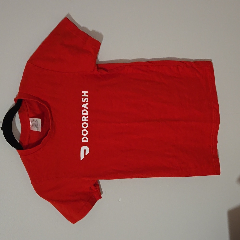 DoorDash Small Red T-Shirt Unisex